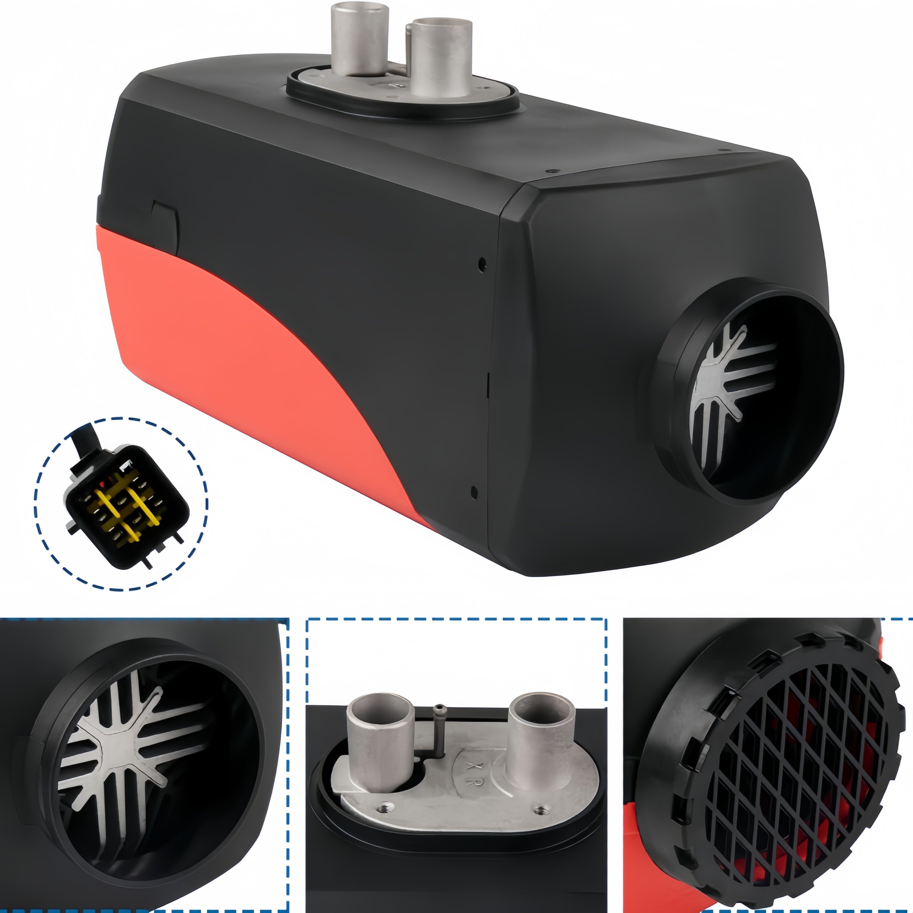 VW Series 5000 BTU Air Diesel Heater 24V Glow Plug Parking Heater for Cars Durable Case Protection