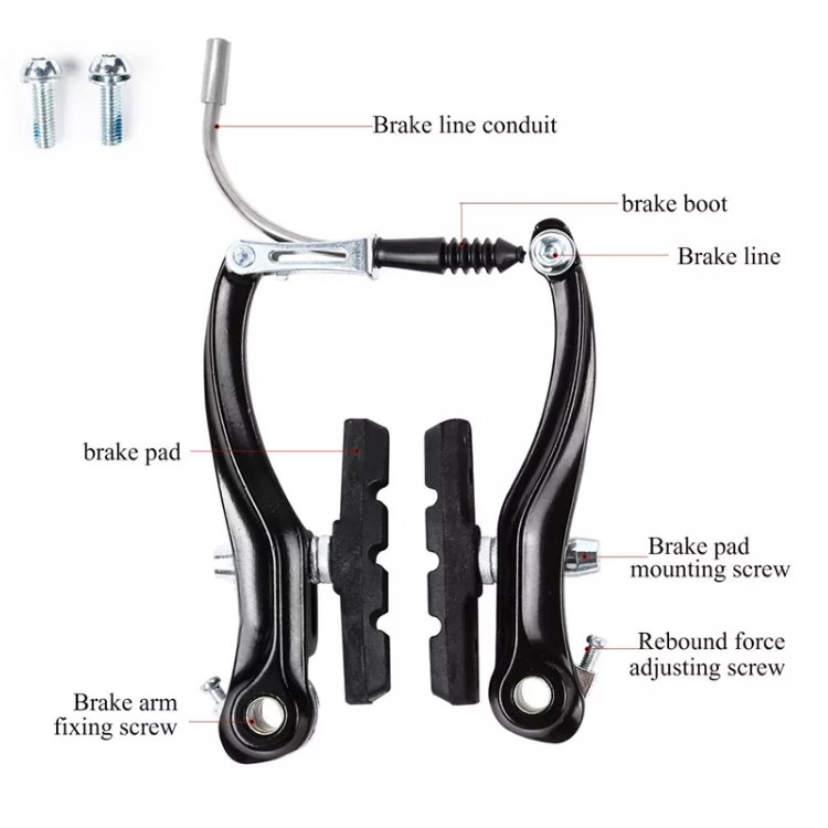 Aluminum Alloy V Brake Moutain Bikes Road Bike Bicycles Brake Cycling Parts