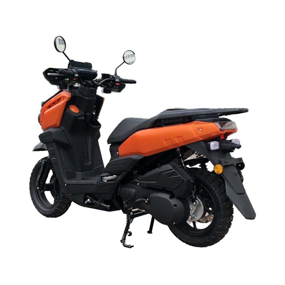 150cc Gasoline Scooter Moto Road High Speed Fast Gas Motor 1 Cylinder 4 Stroke Front Disc Brake 2 Hydraulic Suspension