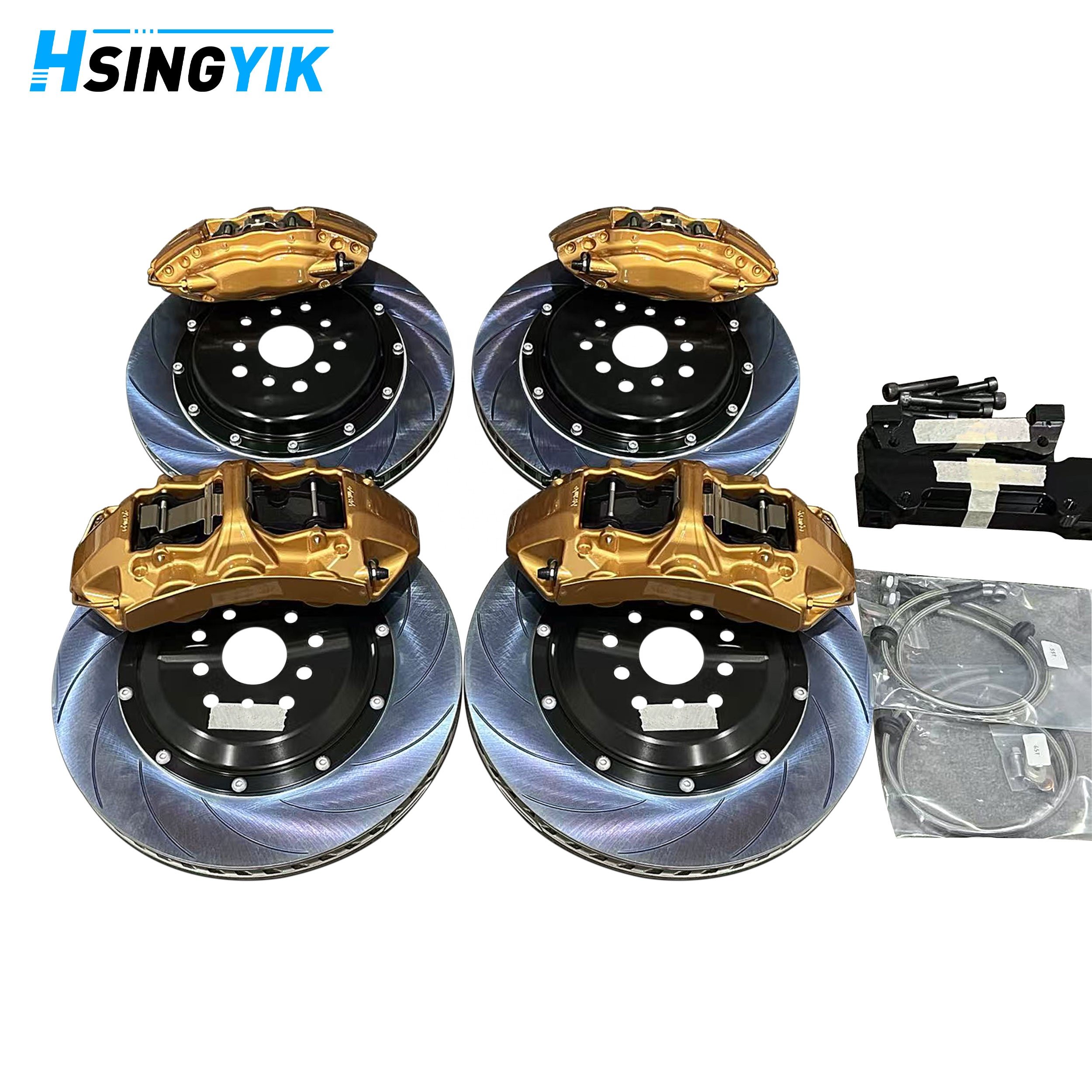 OE Gold Slotted Brake Kit Front Rear for Subaru Legacy Dit Turbo Wagon 2012