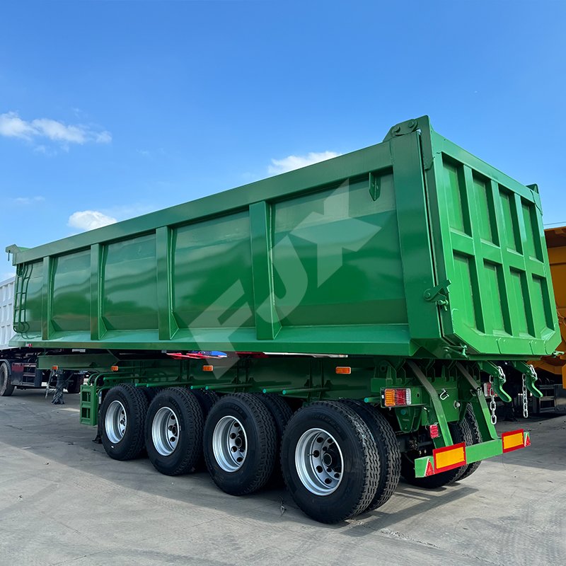 Dump Truck Semi-trailer 40-60t Dump Truck Semi-trailer Flip Custom 80 Tons 3-axle-6-axle Mining Factory 40 Cubic Meters