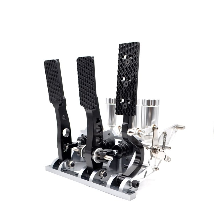 Universal 3 Pedal Assembly Black Car Pedal Box