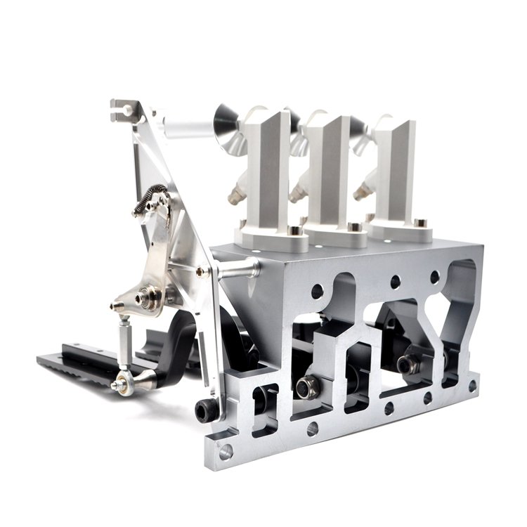 Universal 3 Pedal Assembly Black Car Pedal Box