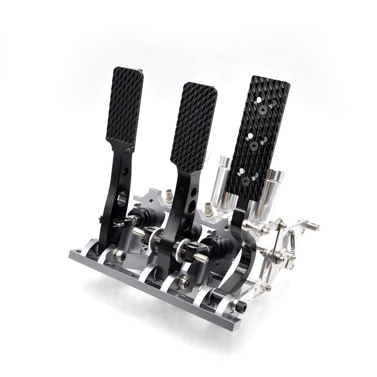 Universal 3 Pedal Assembly Black Car Pedal Box