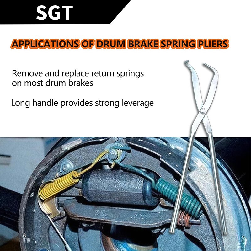 Car Auto Tools 8PCS Drum Brakes Adjusting Service Repair Tool Spring Compressor