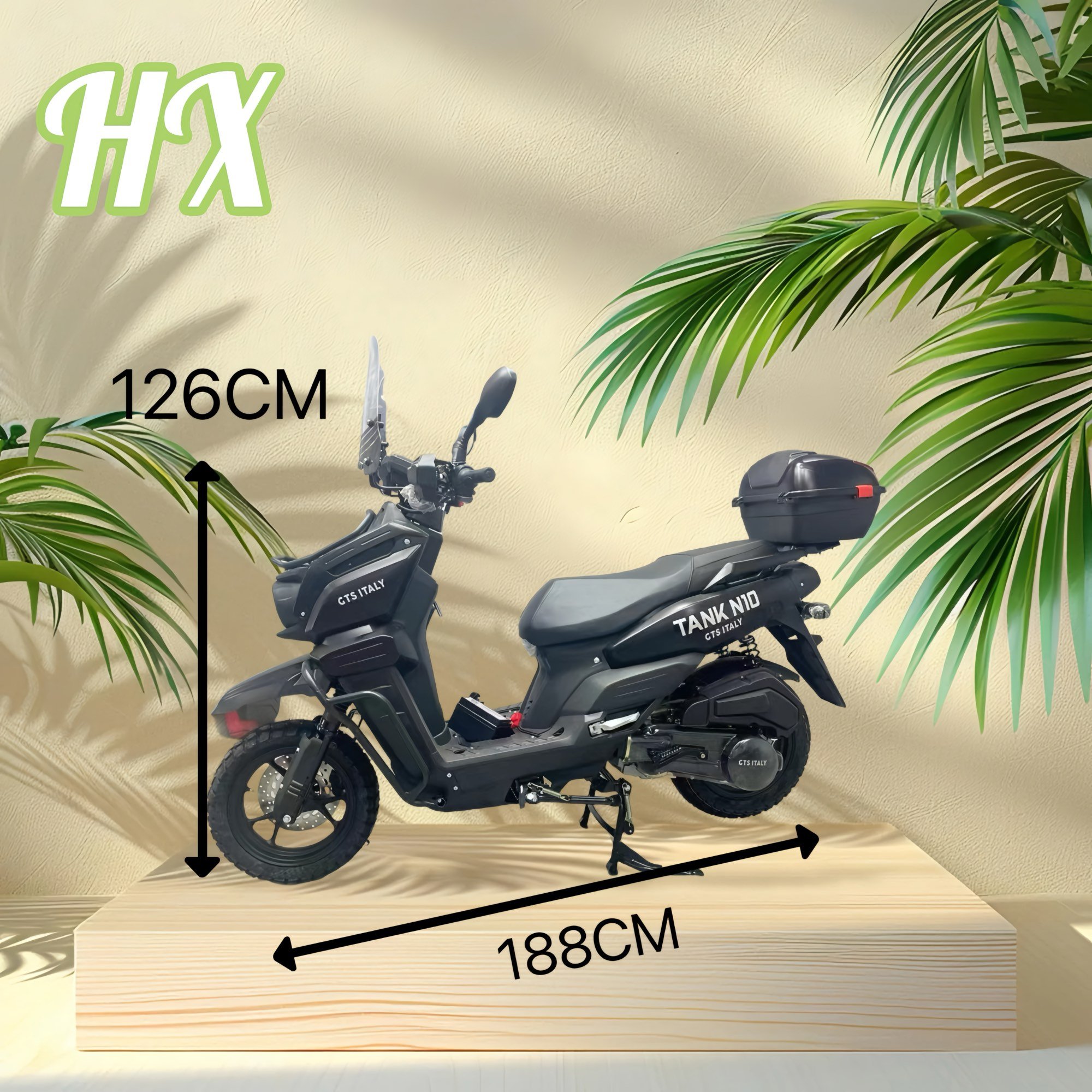 China HX Factory 150cc Gasoline Motorcycle Four-Stroke CDI Scooter Urban Commuting Scooter Disc Drum Brake Scooter for Adults