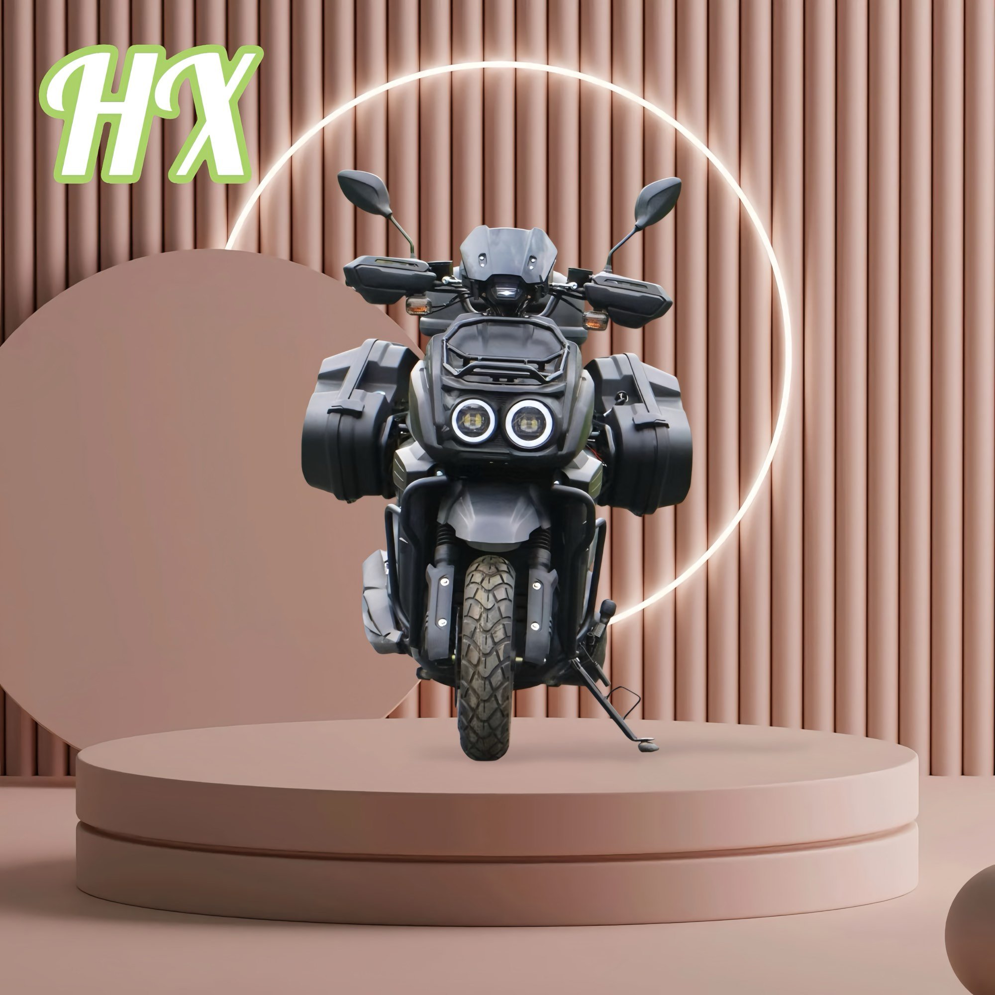 China HX Factory 150cc Gasoline Motorcycle Four-Stroke CDI Scooter Urban Commuting Scooter Disc Drum Brake Scooter for Adults