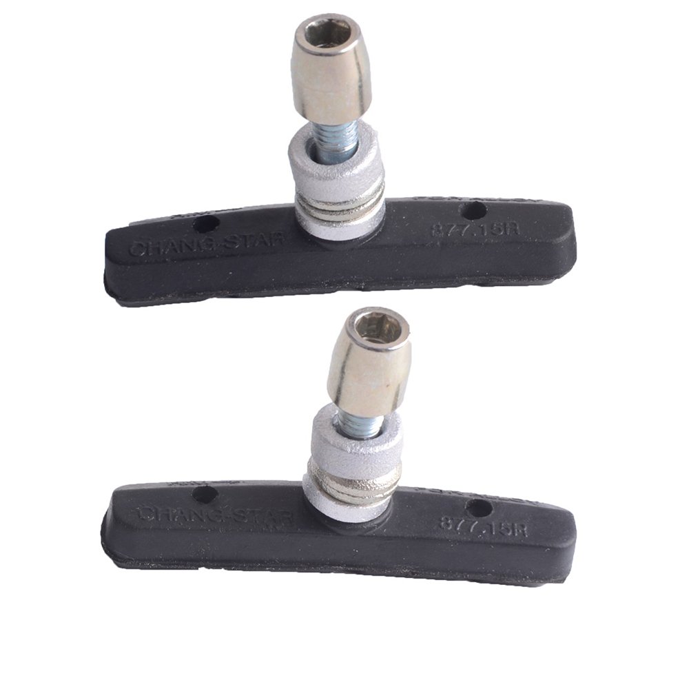 ZTTO 1 Pair MTB Mountain Bike Road Bicycle Cycling Braking V-Brake Pads Blocks Holders Durable Rubber Shoes 65mm