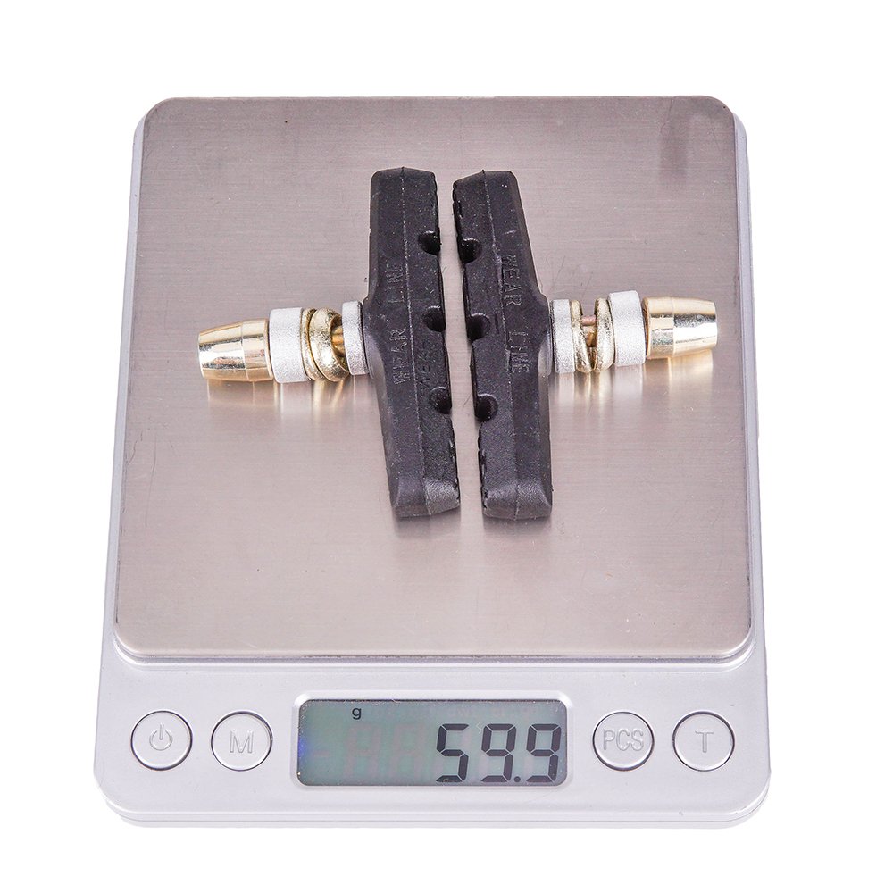 ZTTO 1 Pair MTB Mountain Bike Road Bicycle Cycling Braking V-Brake Pads Blocks Holders Durable Rubber Shoes 65mm