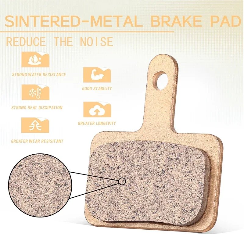 BUCKLOS Brake Pads Fit B01S B03S B05S Bicycle Hydraulic Disc Brake Pads Fit MT200 Durable Mountain Road Bike Brake Pads