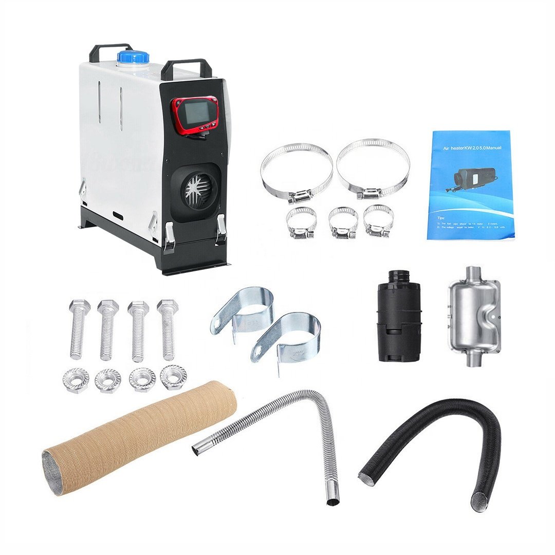 New 12V/24V 8KW Black and White LCD Diesel Air Heater All in One Parking Heater