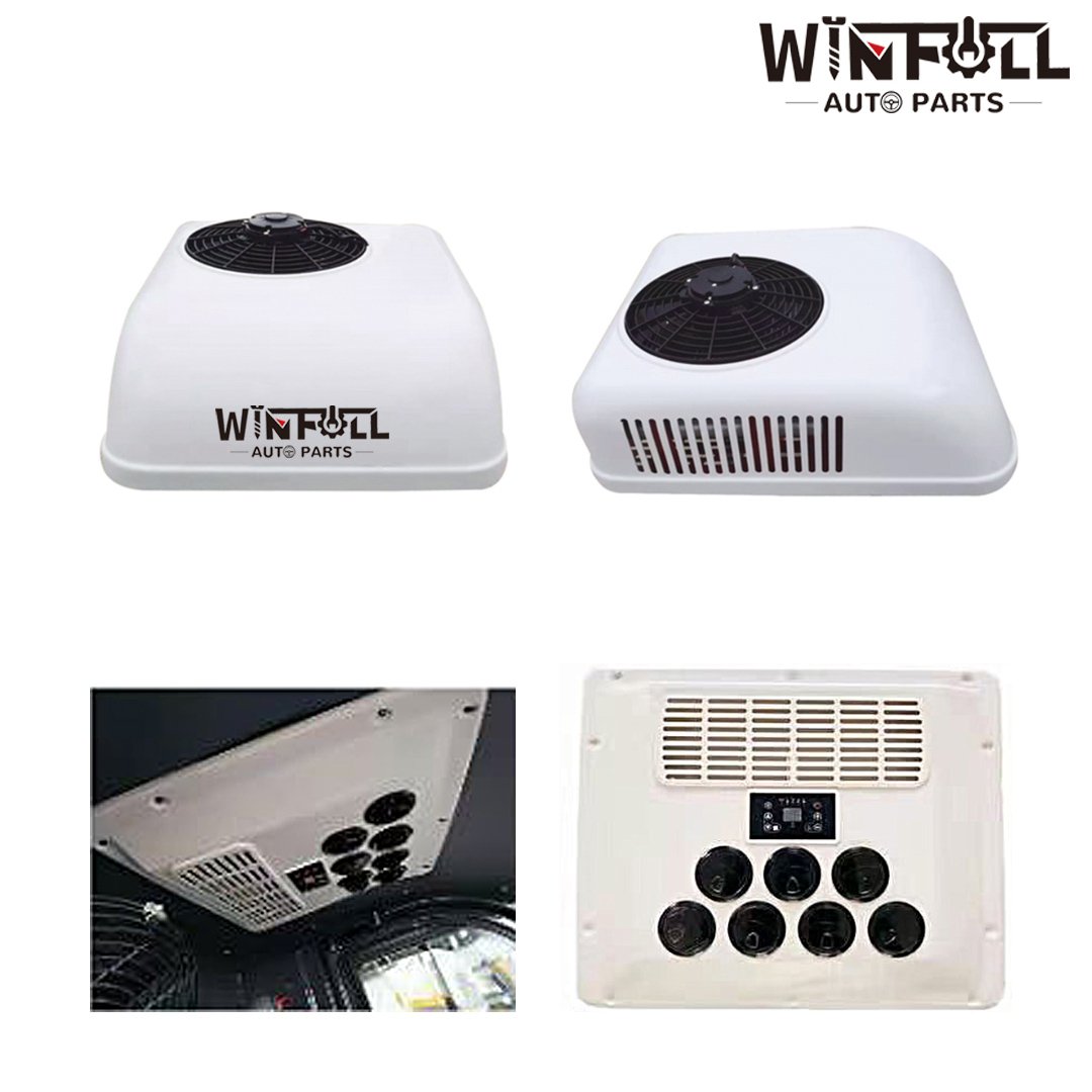 Rooftop Van Parking Air Conditioner Auto Truck Tractor Car Cab 24V Mini Air Conditioner for Cars 12V
