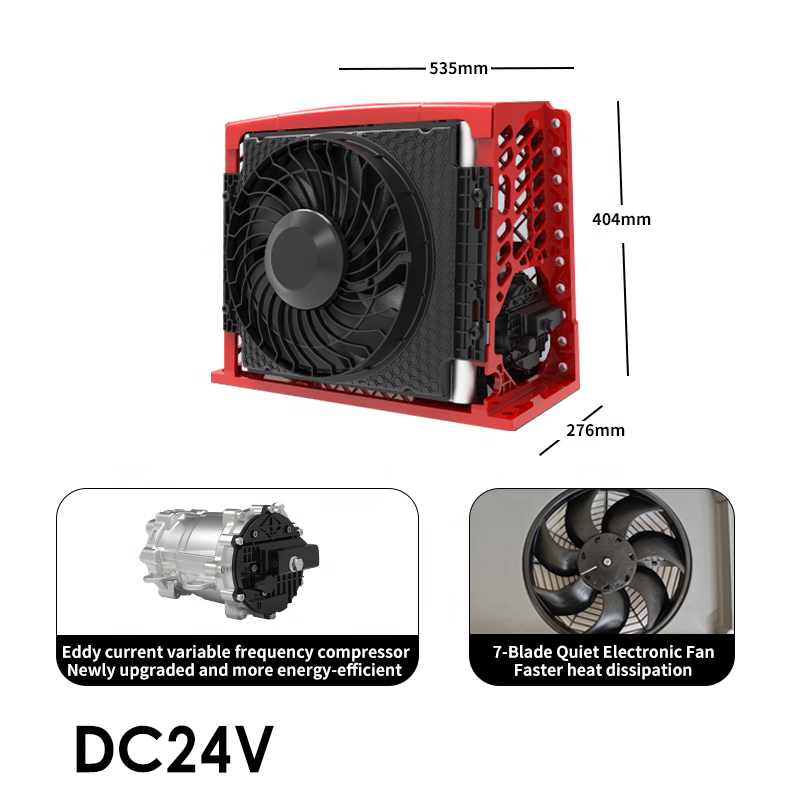 24V Split Air Conditioning for Auto Parking 12 Volt Rooftop Camper RV Trailer Truck Tractor Van Caravan Air Conditioner