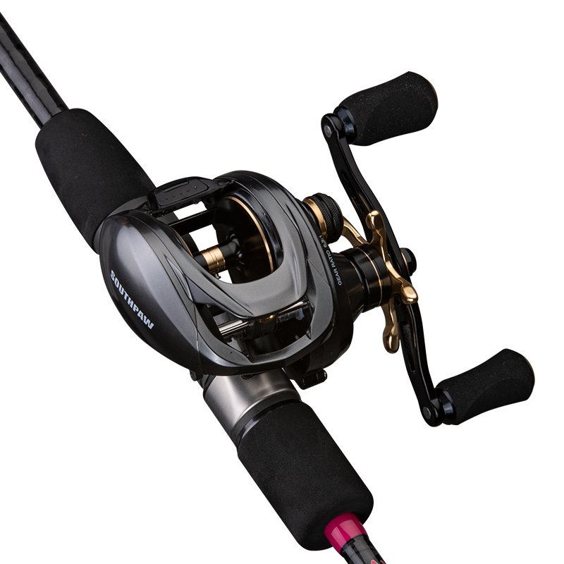 SOUTHPAW Fishing Reel Lightweight Spool 6.3:1 Gear Ratio Baitcasting 12.5kg Max Drag Saltwater Left/Right Fishing Reel