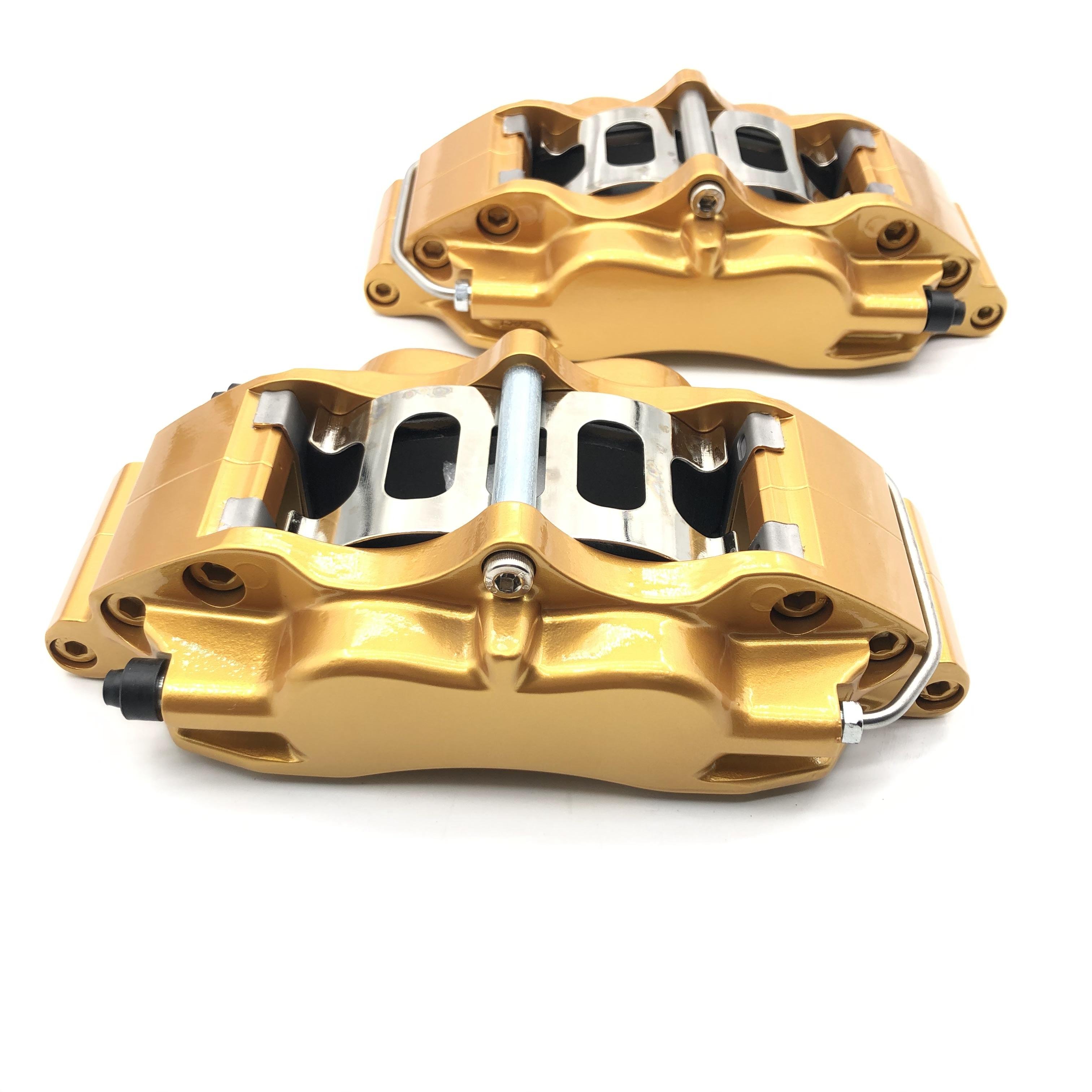 Jekit High Performance Big Auto Brake System 5200 Brake Kit 4 Pot Brake Caliper Kit for VW Mk2 Golf Mk5 Mk6 Mk7 GTI R32 Custom