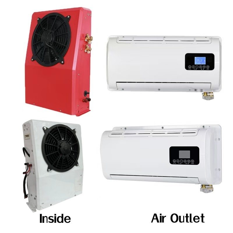 2025 New Style AC Cooling System 12v Truck Parking Air Conditioner 12/24 Volt Parking Air Conditioner Parking Cooler