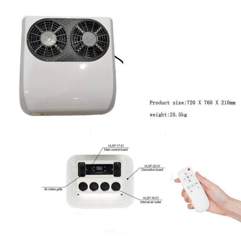 Integrated Overhead Multi-function Remote Control 12V Parking air Conditioner
