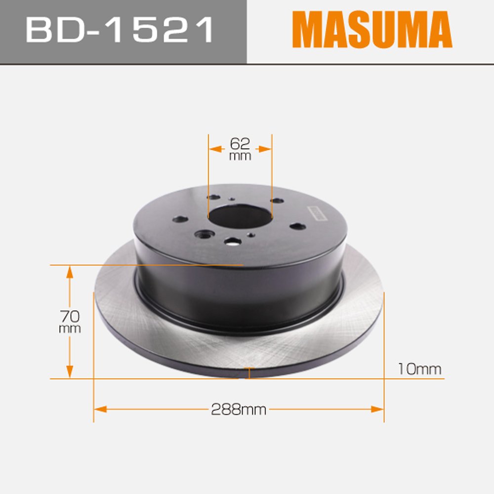 BD-1521 MASUMA Auto Brake Discs 42431-0E011 42431-48040 4243148041 42431-48041 for LEXUS RX330 Suppliers for Manufacturing