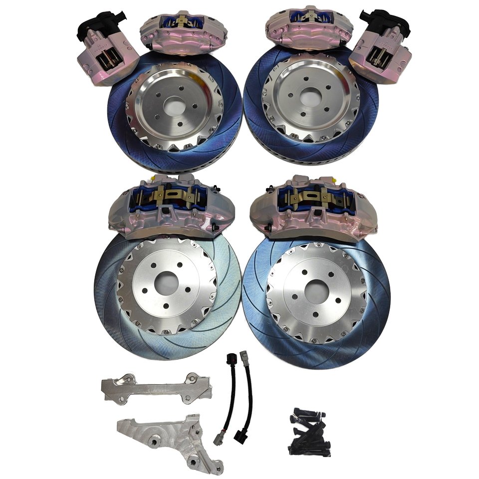 Brake Caliper Kit Front V6 6-pot Rear F40 4 Pistons with Parking Caliper for bmw 328i 2018 jeep Grand Cherokee toyota yaris 2003