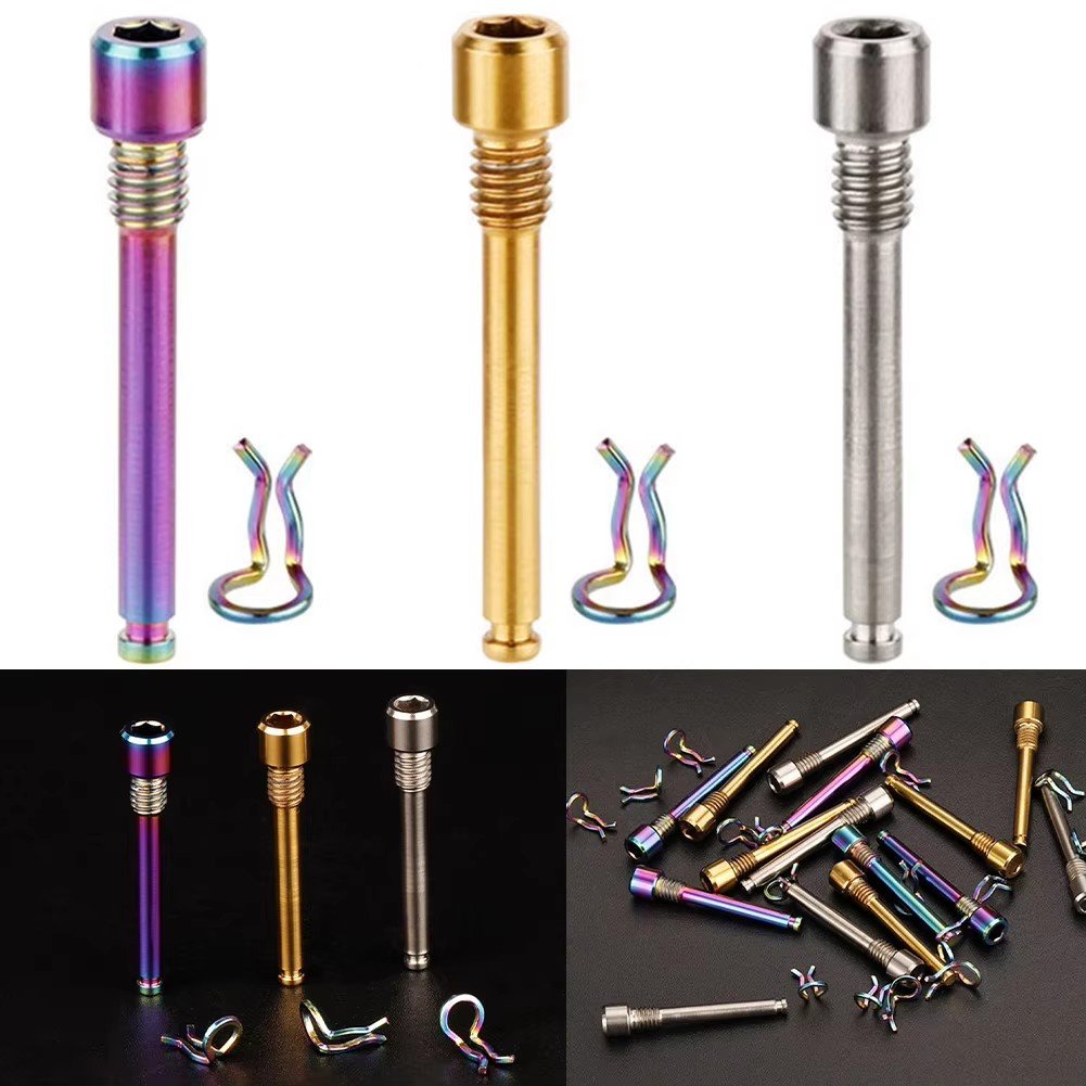 Bicycle Hydraulic Disc Brake Pad Bolt Titanium Alloy Pin Insert Caliper Screw Retainer Pin for Shimano XTR Ultegra M985 R8070