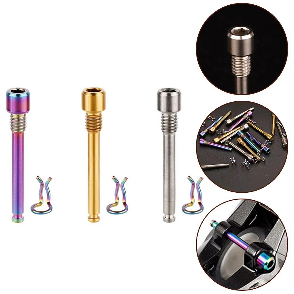 Bicycle Hydraulic Disc Brake Pad Bolt Titanium Alloy Pin Insert Caliper Screw Retainer Pin for Shimano XTR Ultegra M985 R8070