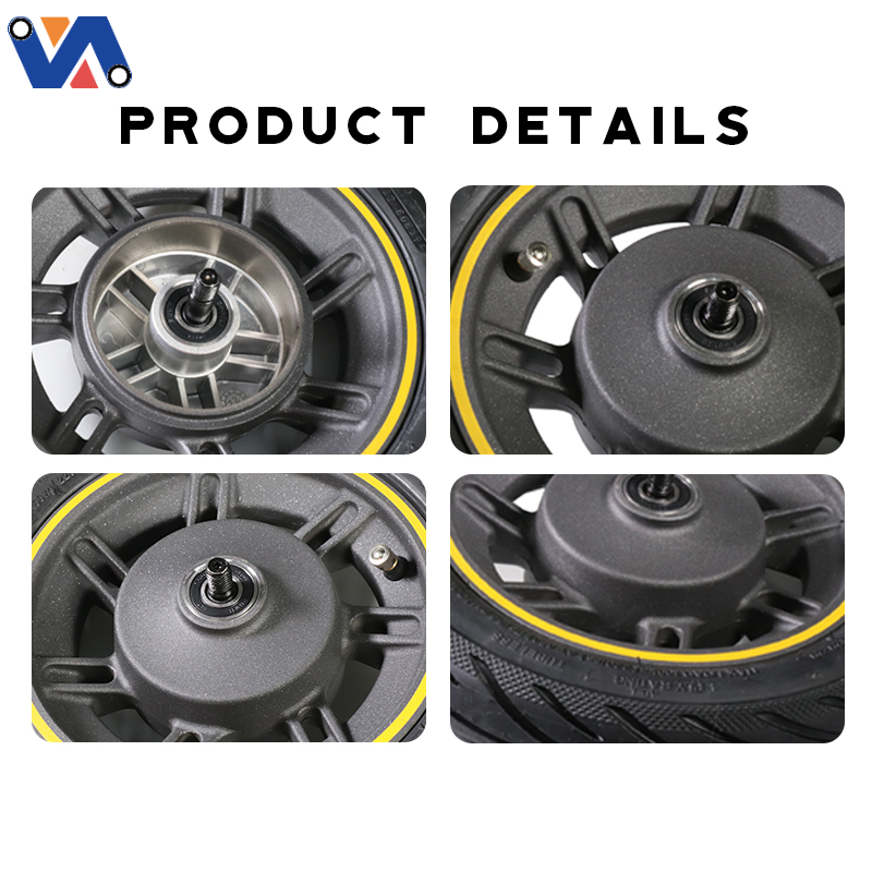 New Image 10 Inch Vacuum Tubeless Tire Assembly Front Wheel for Ninebot Max G30 Electric Scooter Engine Parts for Scooter