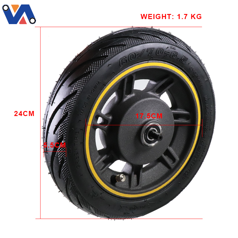 New Image 10 Inch Vacuum Tubeless Tire Assembly Front Wheel for Ninebot Max G30 Electric Scooter Engine Parts for Scooter