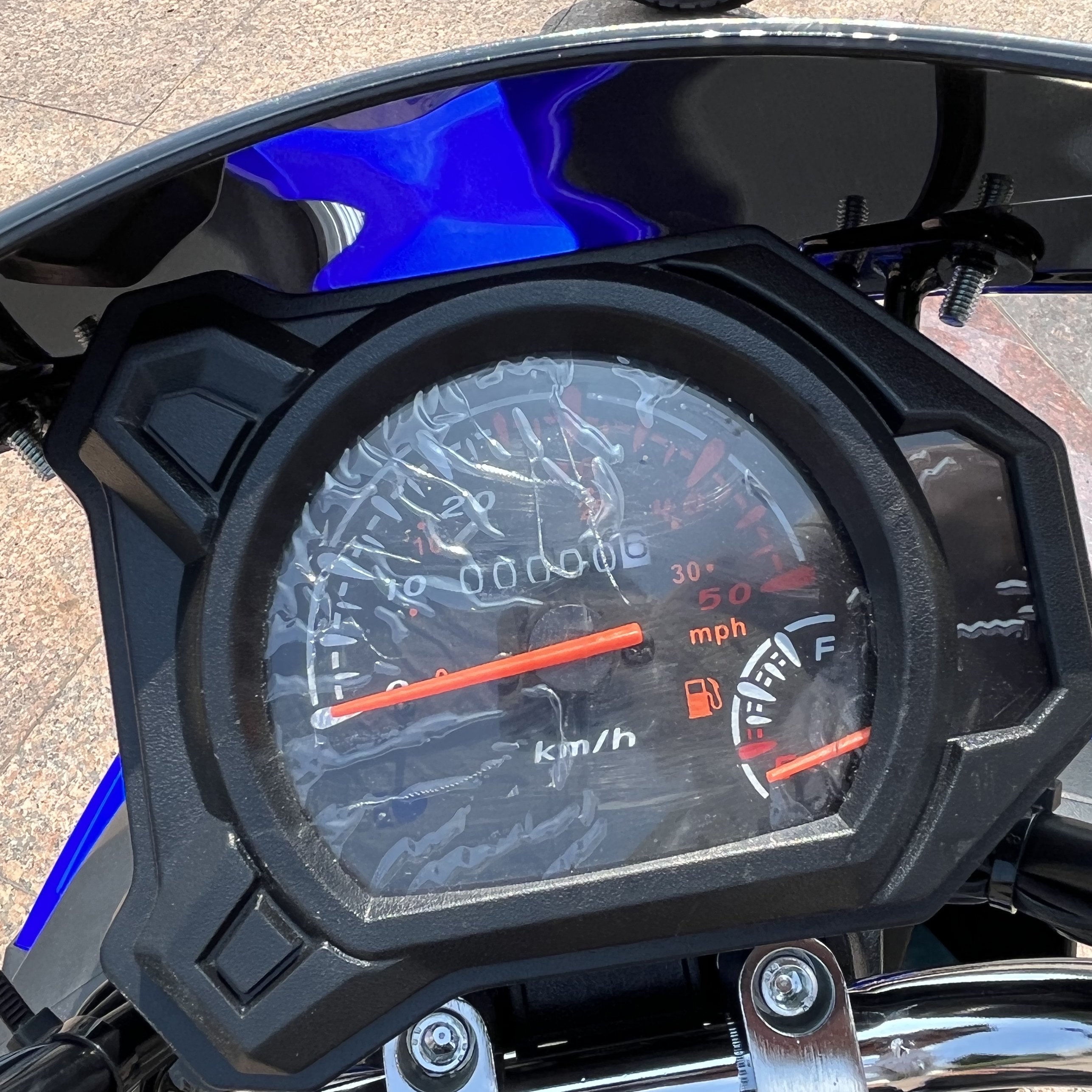Euro 5 Motorcycle Disc/Drum Brake 2 Wheel Adult Gasoline Racing Scooter 50cc with Digital Speedometer