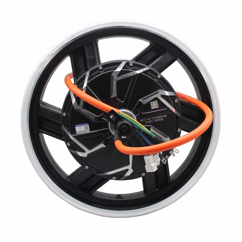 DKYS 17 Inch V3 4000Wpro 45H48-96V Brushless Motorcycle DC Disc Brake Motor, Suitable for Electric Motorcycles