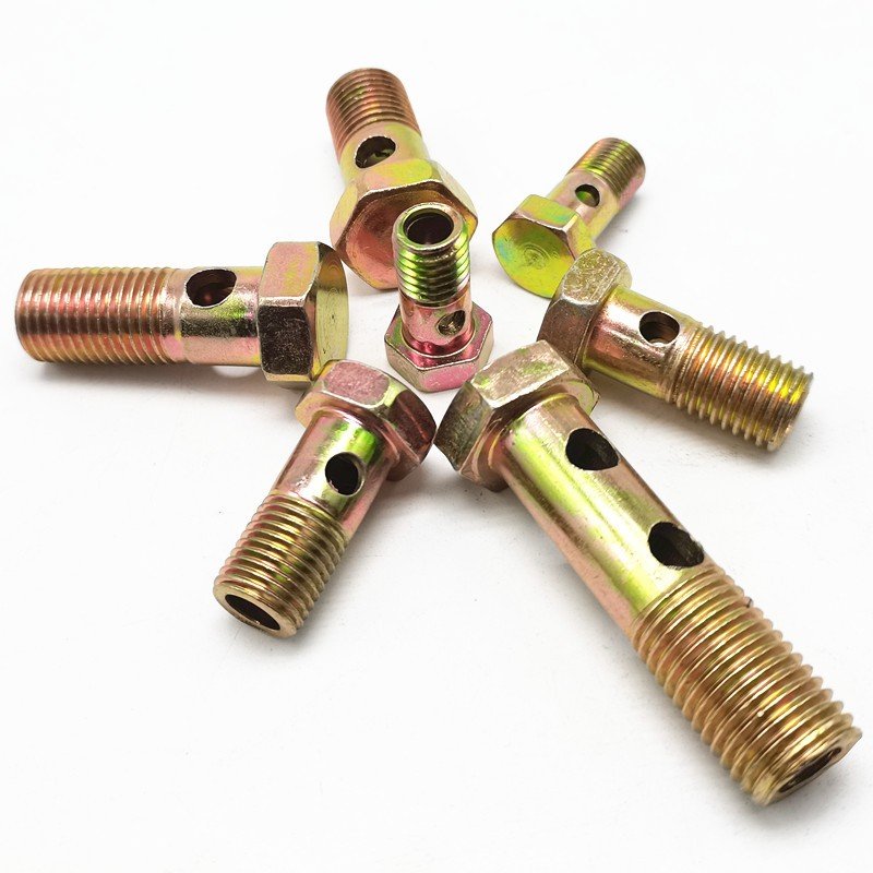 Brake Master Cylinder Oil Pipe Screw M10*1.25 Brake Master Cylinder Screw Brake Caliper Bolt Hydraulic Clutch Screw