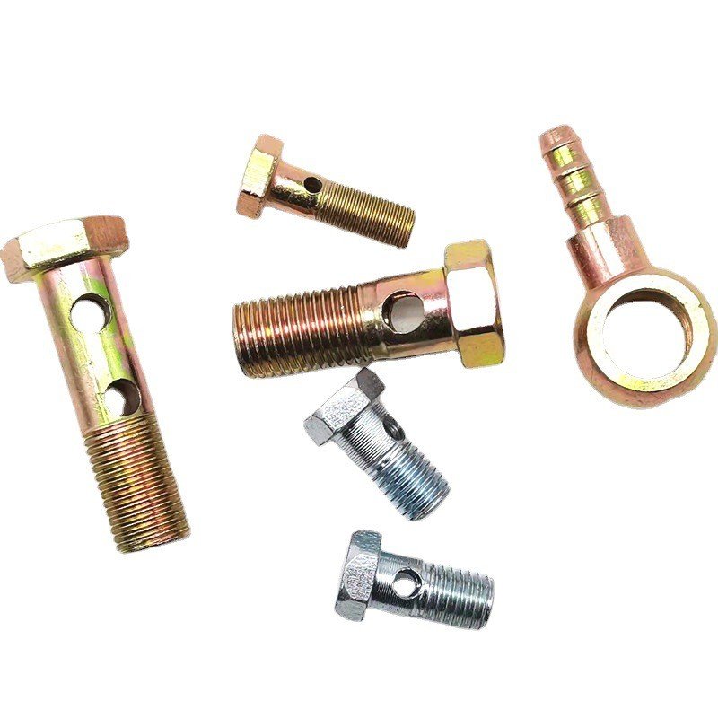 Brake Master Cylinder Oil Pipe Screw M10*1.25 Brake Master Cylinder Screw Brake Caliper Bolt Hydraulic Clutch Screw
