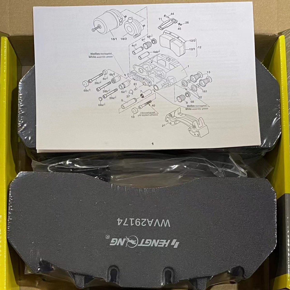 High Performance Truck Brake Pads Wva 29174 Truck Disc Brake Pad 20568711 5001864363 for volvo renault