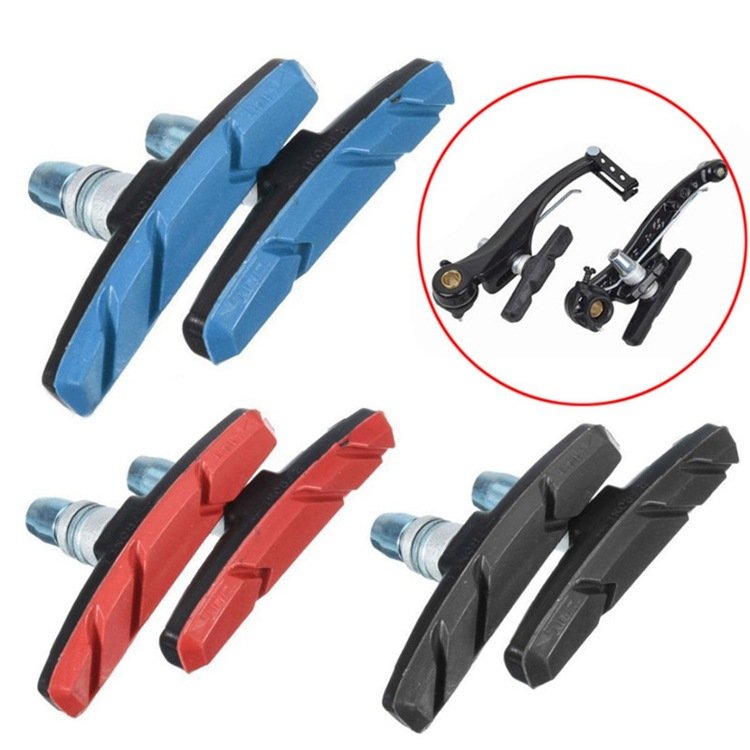 Factory Wholesale V-brakes Brake Pads Mountain Bikes Road Bike Black and Red