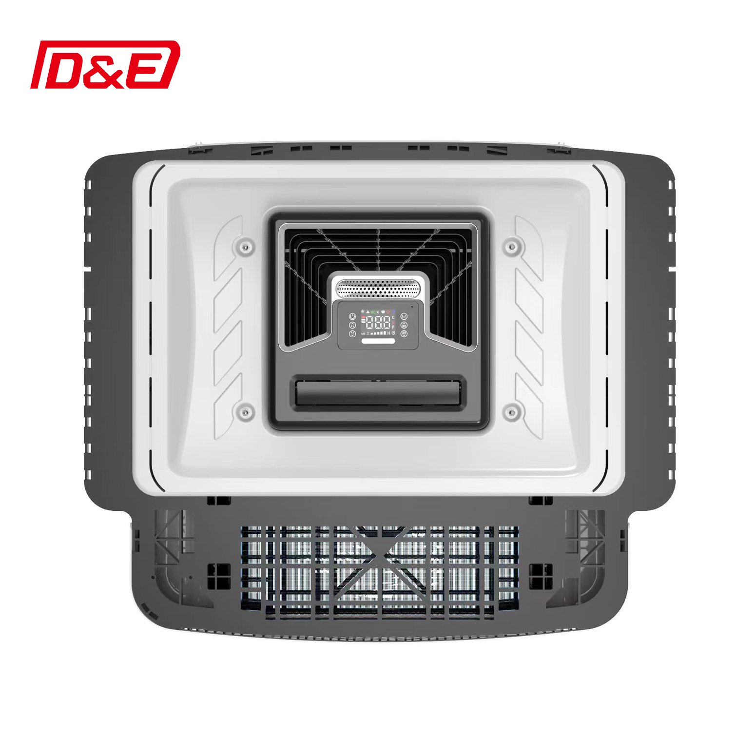 2024 New Style Parking Air Conditioner Rooftop Air Conditioner For Truck RV Camper Van Tractor Parking Air Conditioner 12v 24v