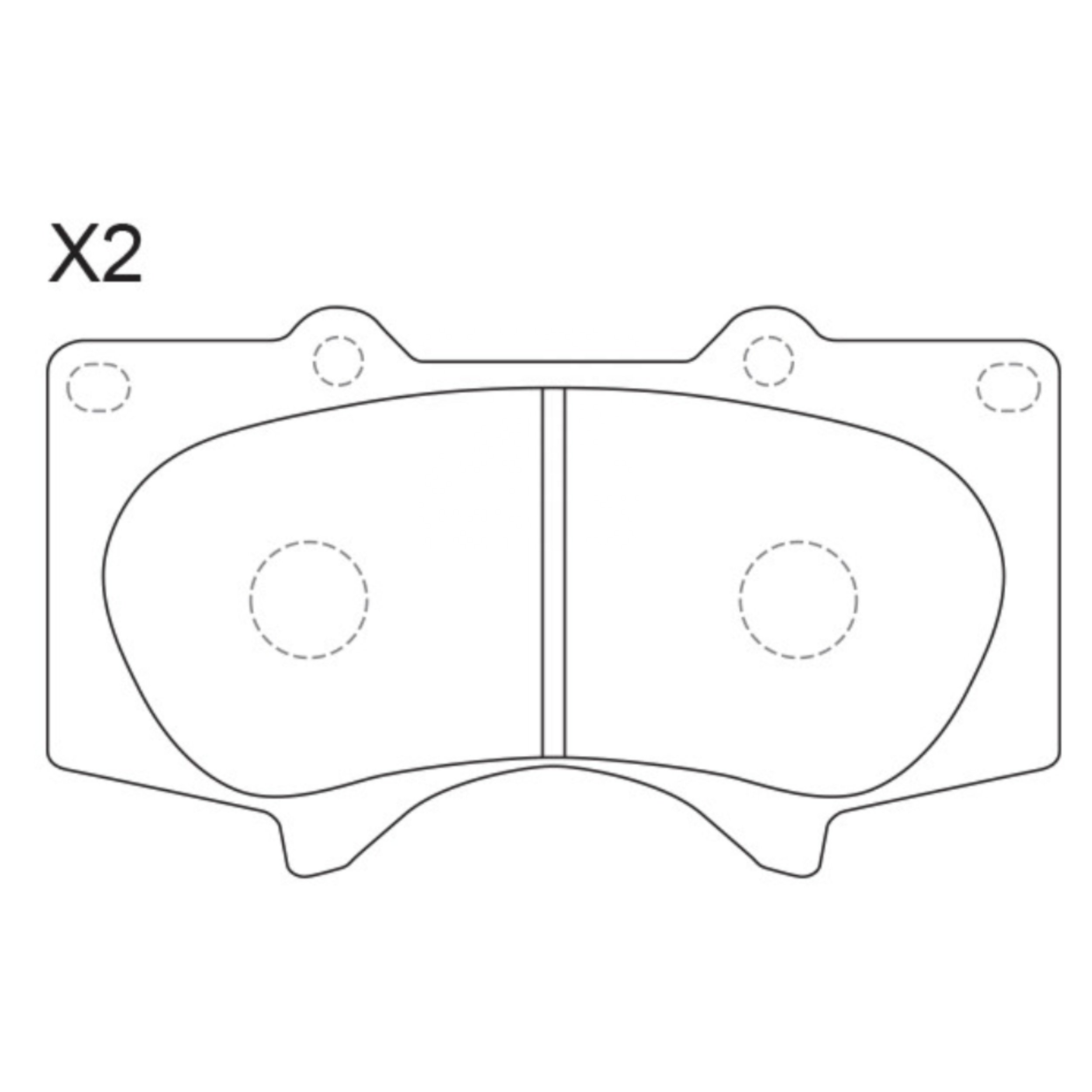 High Performance Factory Auto Parts Brake Pads (Pastillas De Freno) OEM Disc D976/wva 24024/24025 Is Front Axle Brake for TOYOTA