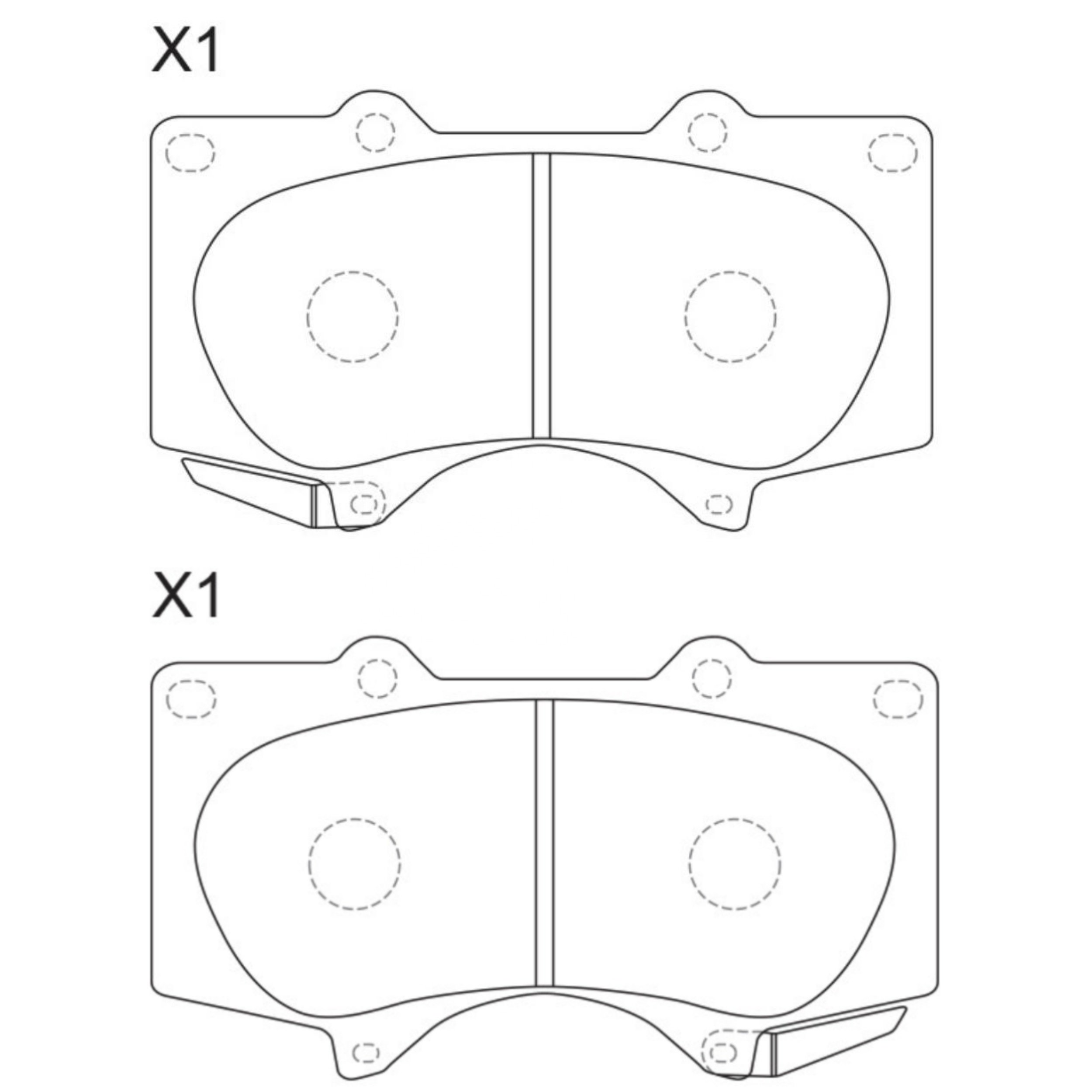 High Performance Factory Auto Parts Brake Pads (Pastillas De Freno) OEM Disc D976/wva 24024/24025 Is Front Axle Brake for TOYOTA