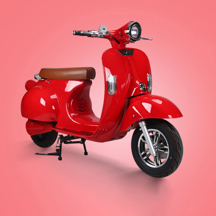 Retro Roman Holiday 1500W 2000W Lithium Battery Electric Scooter for Adults Electric Motorcycle