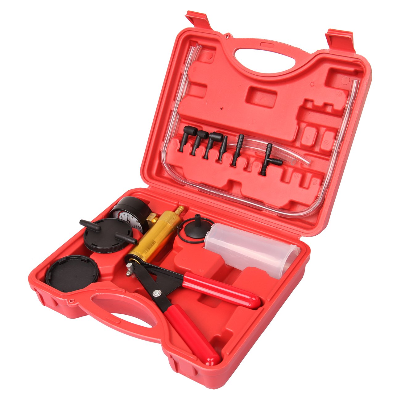 Best Seller 2024 Car Brake System Fluid Bleeder Set Oil Extractor Hand-Held Manul Vacuum Pressure Pump Brake Bleeder Tester Kit