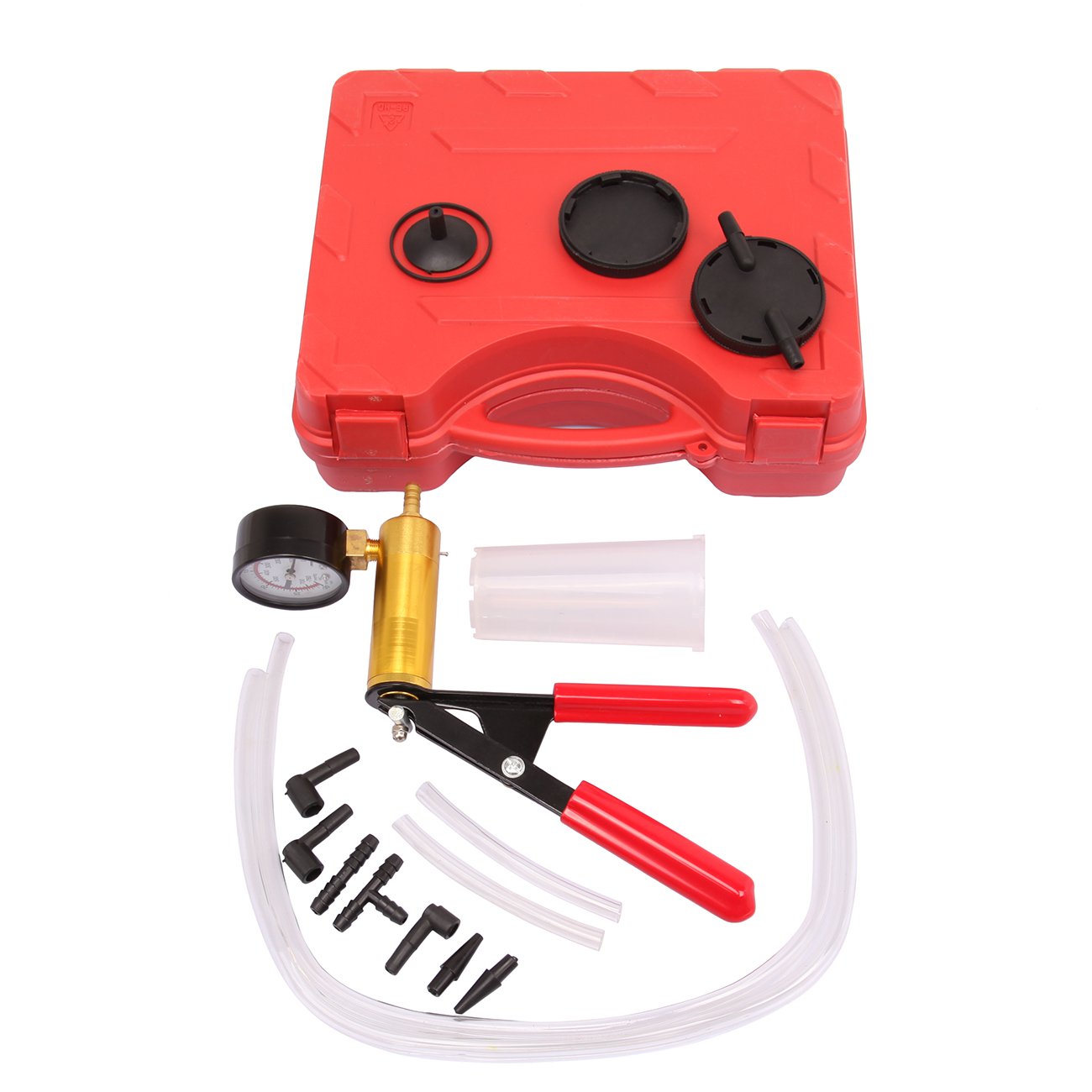 Best Seller 2024 Car Brake System Fluid Bleeder Set Oil Extractor Hand-Held Manul Vacuum Pressure Pump Brake Bleeder Tester Kit