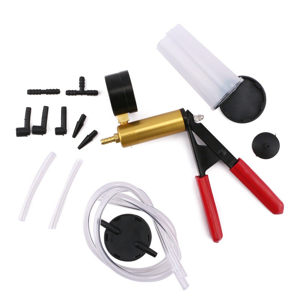 Best Seller 2024 Car Brake System Fluid Bleeder Set Oil Extractor Hand-Held Manul Vacuum Pressure Pump Brake Bleeder Tester Kit