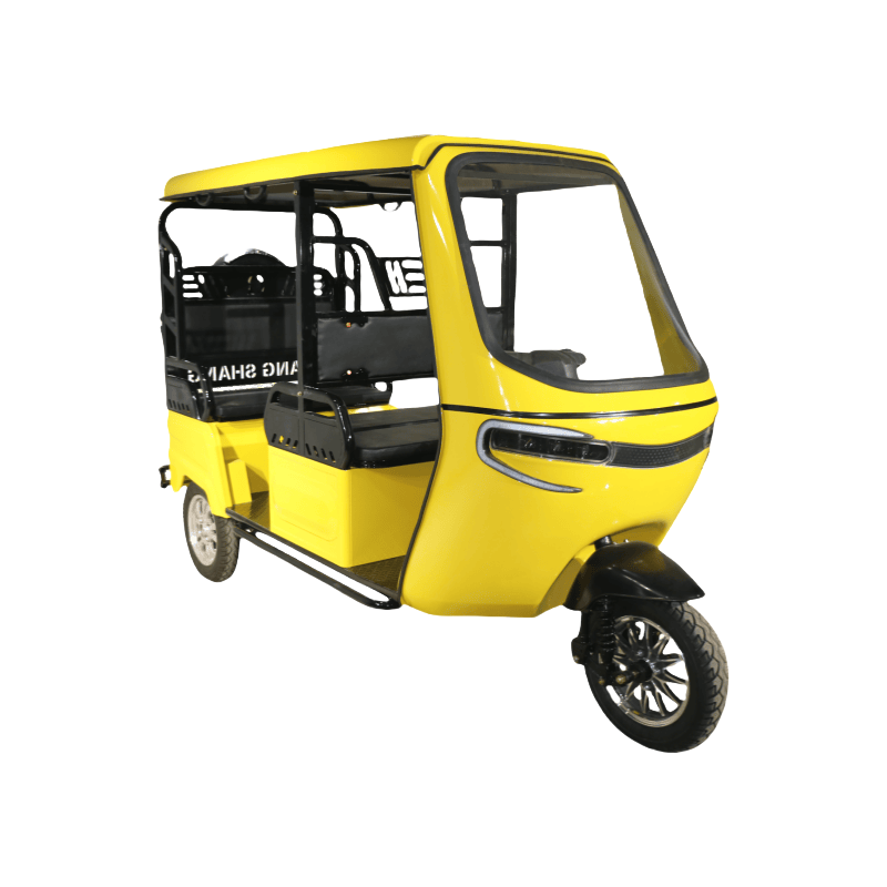 QSD 1200W Auto Rickshaw Fashion Design 3 Wheeler Triciclo Eléctrico for Africa Market Passenger Wholesale with EEC Certificate