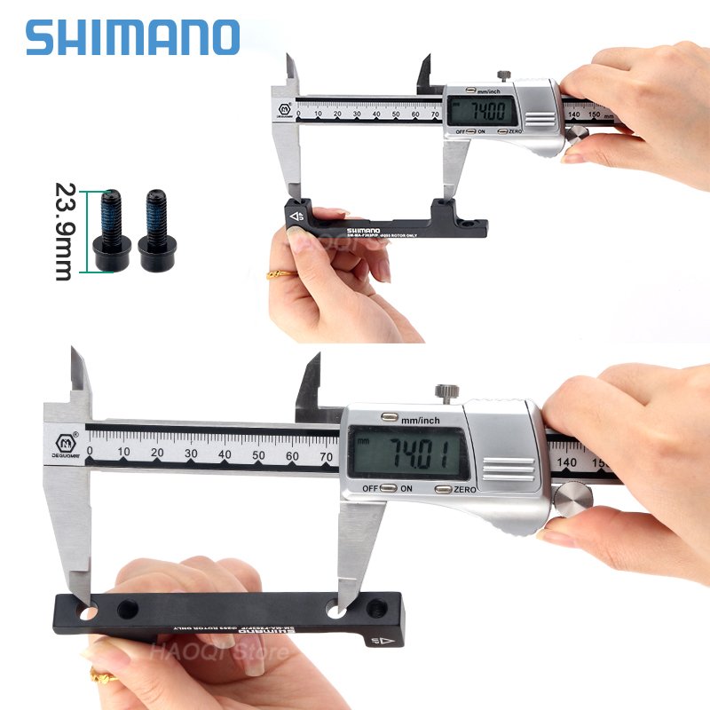 SHIMANO SMN MTB Hydraulic Disc Brake Adapter PM a 180/203mm MTB Bike Ultra Light Brake Disc Adapter for 180 203mm Rotor Adapter