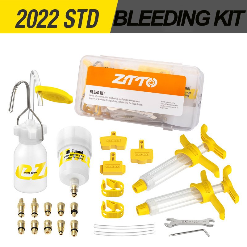 ZTTO Universal Bicycle Hydraulic Disc Brake Bleed Kit Tool Set MTB Road Bike Brake Repair Tool for BH59 BH90 Avid Guide Brakes