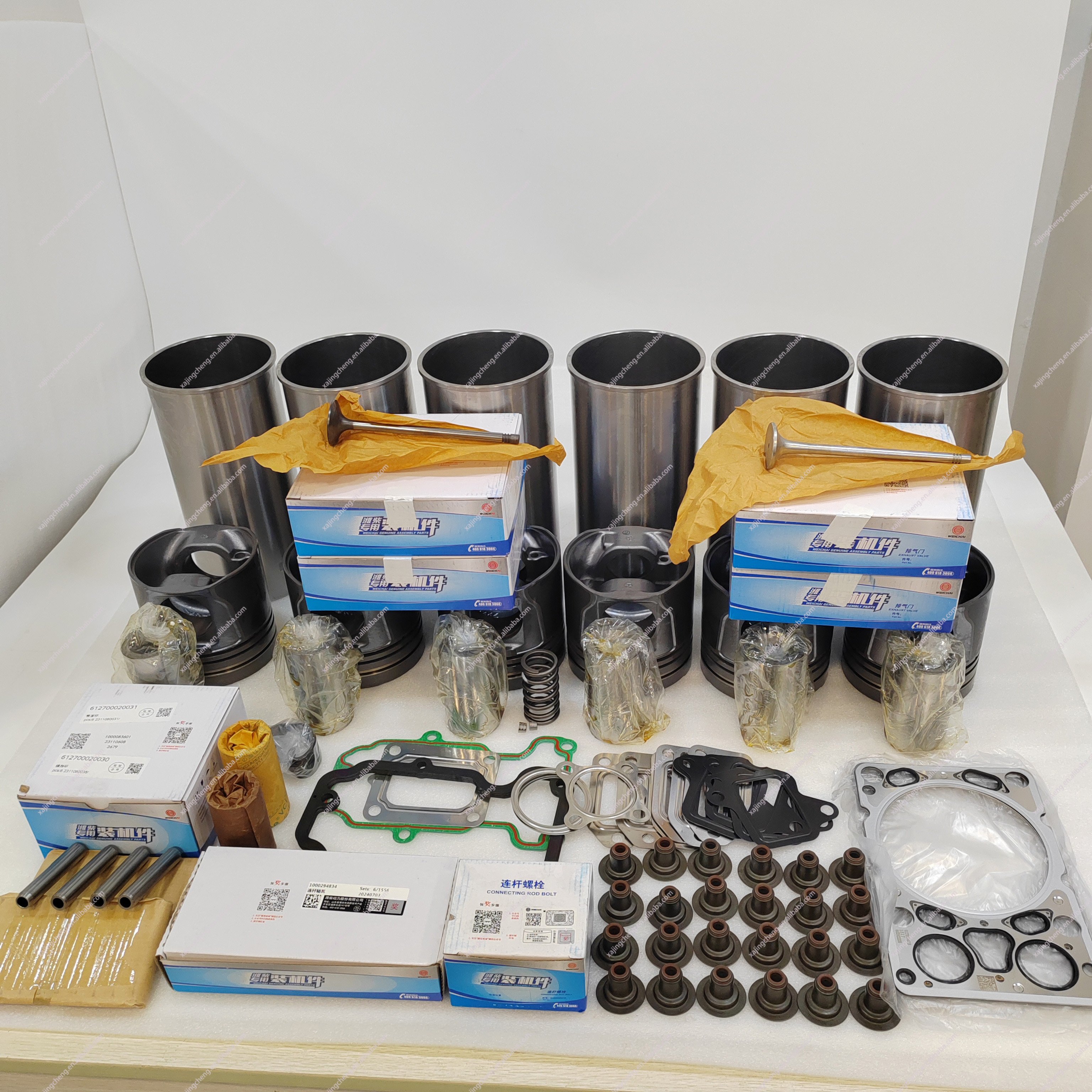 For Original Weichai Wp10 Wp12 Engine Spare Parts Overhaul Repair Kit Cylinder Liner Kit Gasket Kit for Weichai diesel Generator