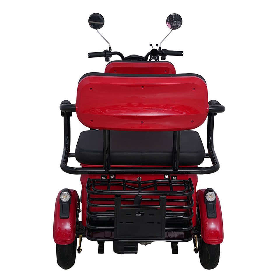 Promotional 3 Passengers Electric Adult Tricycle Bicycle Electric Covered Tricycle with Pedals