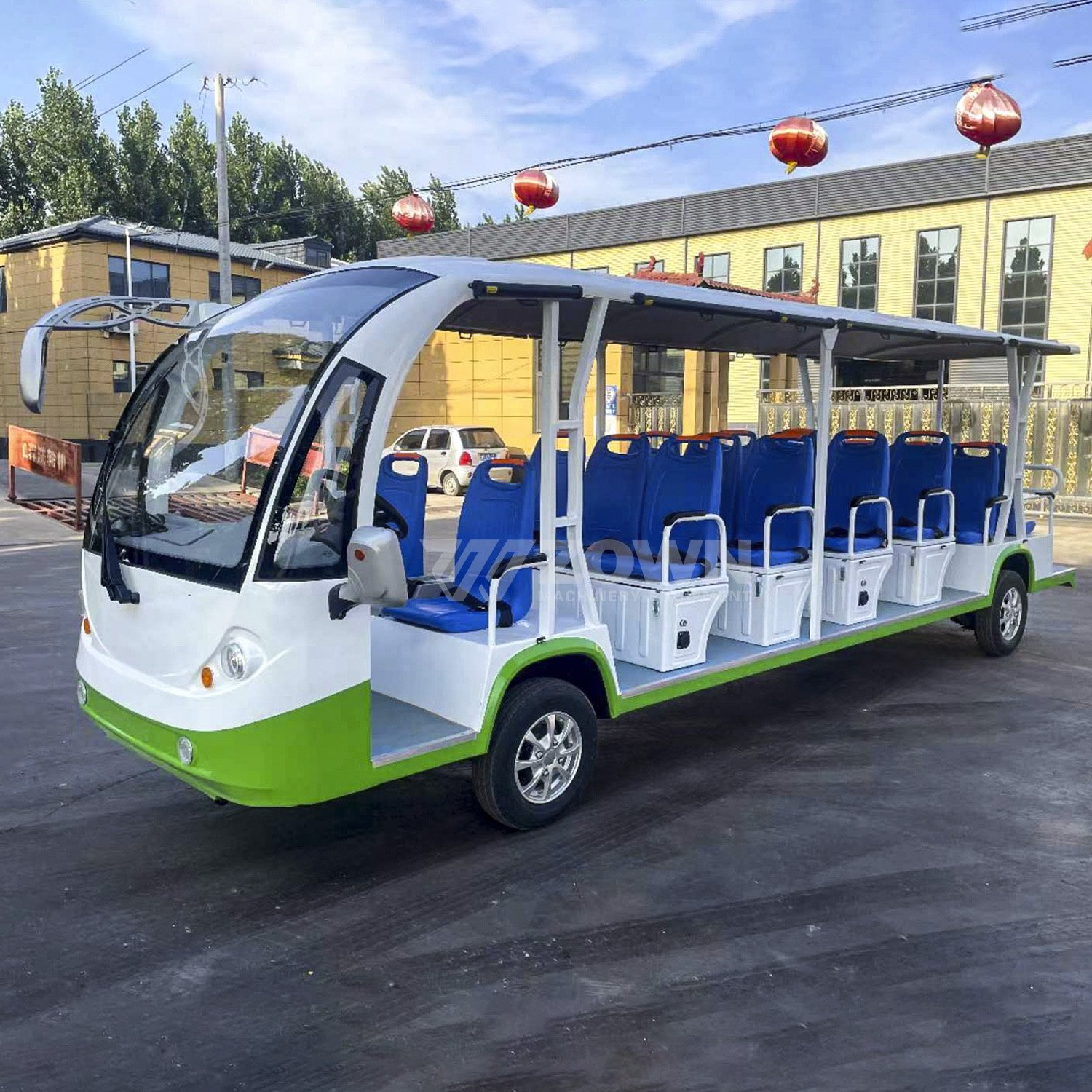 Funfair High Quality Park Amusement Ride Factory Price Outdoor Electric Bus for Kids Adult Tourist Sightseeing Bus for Sale