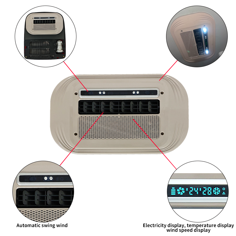 Compact 12V 24V Air Conditioner for Truck RV Marine Parking Cooling Solution
