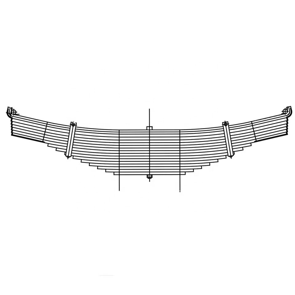 Spring Leaf Manufacture Trailer Parts & Accessories Trailer Parts Hiace2000 Parts