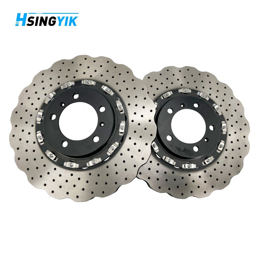 Hsingyik Front Upgrade 2 Piece Floating Brake Rotor 97035140500 for Porsche Panamera (970) 97035140600