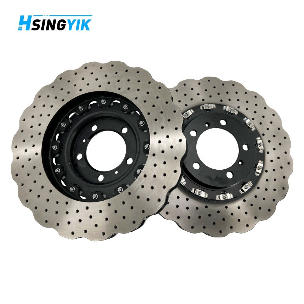 Hsingyik Front Upgrade 2 Piece Floating Brake Rotor 97035140500 for Porsche Panamera (970) 97035140600